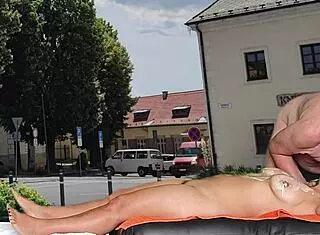 i was peeking at that hot massage in the public square with agarabas and olpr, muff diving and all