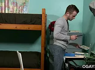 I watch Archer Hart masturbate with toys in his ass