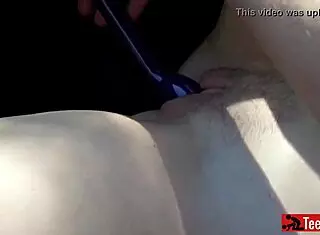 Masturbate To Orgasm In Car With Deepthroat