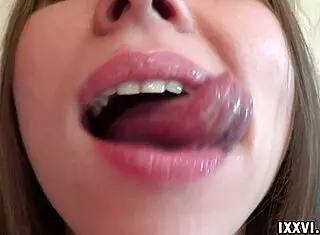 Fetish lover Ananta Shakti eagerly sucks on kinky dildo