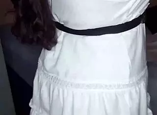 dancing in red panties part one with amateur small tits