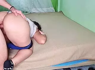 Watch this hot girl get fucked doggystyle in her room