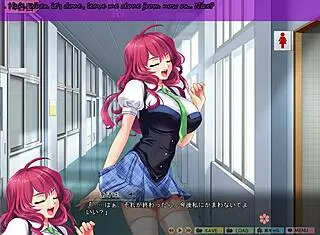 What happens in Saimin Class Ahegao Scene 1?