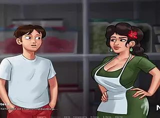 In Summertime Saga, big mature Mexican ass shines in episode 1-43