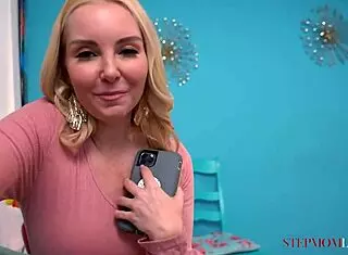 Blonde stepmom Aaliyah Love gets fucked hard in the pussy by big dick Anthony Pierce