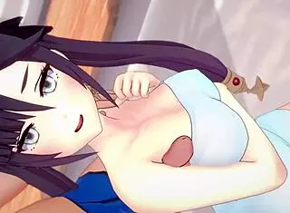 Mona strips towel for uncensored hentai fuck