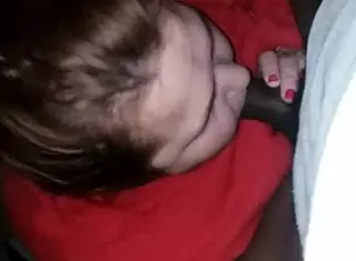 First time sucking that big cock