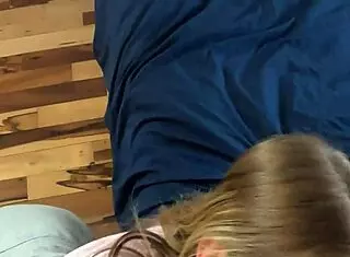 Gamer loses bet, sucks roommate's big cock!