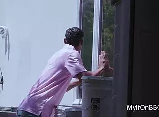 Wow, curvy redhead gags on lover’s massive BBC!