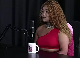 Black Duquesa in sheer red wants gang bang!