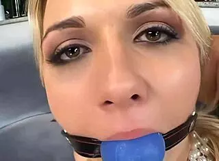 two blondes play with sex toys until getting banged in turns by a horny guy 😏