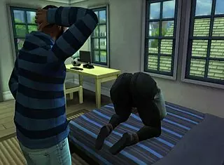 Black Man Fucks Redhead White Woman in Her Room!