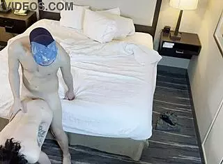 Petite Tattooed Beauty Bent Over in Pose