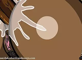 Ebony BBW Takes Huge Cock Up Ass!