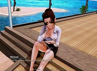 Exploring the harem hotel in room 305 during a game