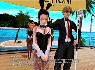 Exploring the harem hotel in room 305 during a game