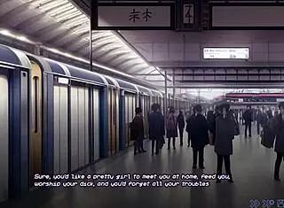 Hairless Shaved Pussy and Big Ass Get Fucked in Lustful Subway Tales