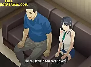 In this hentai, the beautiful wife tries a big cock for the first time.