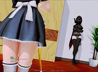 Exploring the harem hotel in room 305 during a game