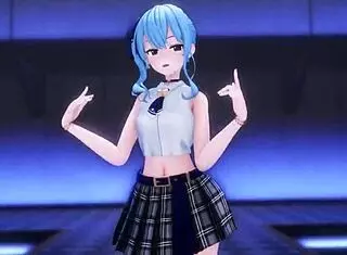 Suisei Feels Passionate Undressing