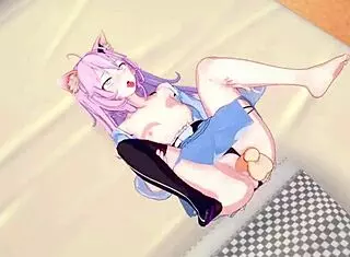 Nyanners engages in animated adventures in hentai style