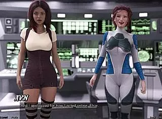 Elsie In 3D Cartoon Lesbian Scene With Big Tits
