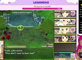 Vtuber Lewdneko plays Evenicle part 14 with big tits and creampie scenes 😏