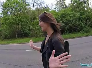 Public agent cowgirl riding in outdoors fuck?