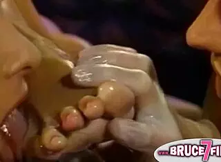 Blondes Engage In Wild Vintage Lesbian Threeway With Feet And Anal!