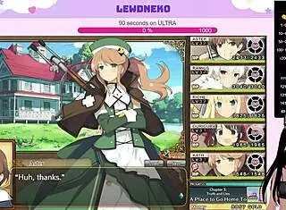 Vtuber Lewdneko Plays Evenicle Part 16 with Moaning Creampie Scenes