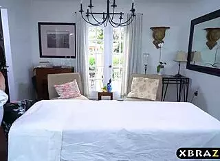 Big round ass teen gets a butt massage and a good fuck!