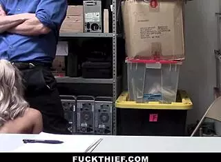 I caught this teen burglar and punished her with my big cock in doggystyle