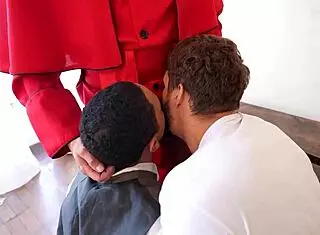 Backstage Passion: Leo Felipo Bent Over In Intense Gay Doggystyle Threesome