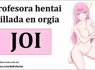 动漫老师角色扮演JOI群交撸管指导