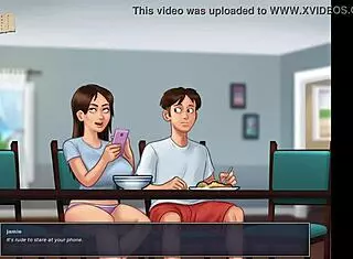 In Summertime Saga 33, the characters say, 'Let's explore this erotic hentai adventure together'