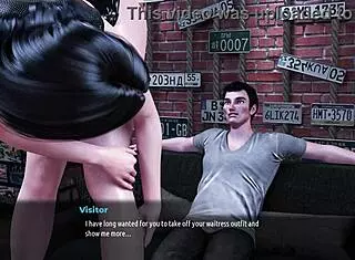 In fashion business 13, monica rubs monster cock in bar, leading to rough anal and squirting.