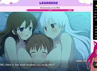 VTuber Lewdneko玩Evenicle 18 大奶约会游戏