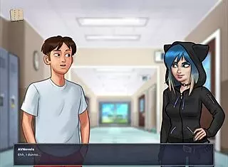 In Summertime Saga 33, the characters say, 'Let's explore this erotic hentai adventure together'