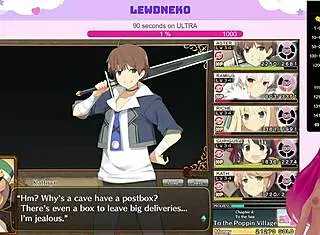 vtuber lewdneko plays evenicle part 18 with huge tits and dating game