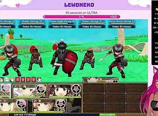 vtuber lewdneko plays evenicle part 18 with huge tits and dating game