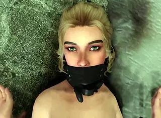 skyrim dark desires: sexy wife gerdur bound and assfucked 😈