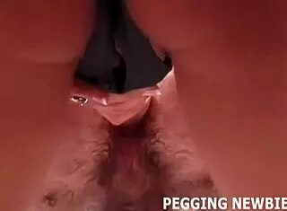 Femdom strapon fucks ass and mouth with dildo