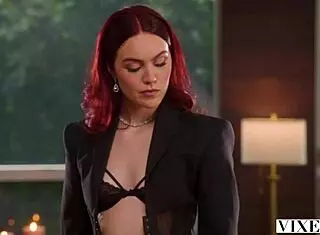 vixen fiery redhead freya wont stop until she gets her man