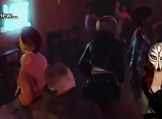 The milf sucks his cock in stockings for cuckold orgasm.