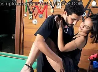 Old man watches latina with small tits get anal creampie