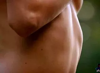 amazing ass russian blonde zhenya belaya strips in the woods 😍