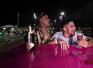 Celebrating Birthday In A Limousine With Friends