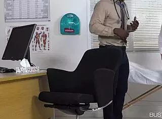 Busty lovers overhear Chessie Kays screaming during hardcore blowjob! Her big tits bouncing wildly. 😍🔥