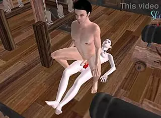 why is this animated guy taking a strapon dick in his ass in 3d cartoon porn?