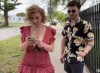 Curvy Cougar Sara Jay Banged by Young 18+ Stud's Huge Cock. She Took It All Doggy Style.